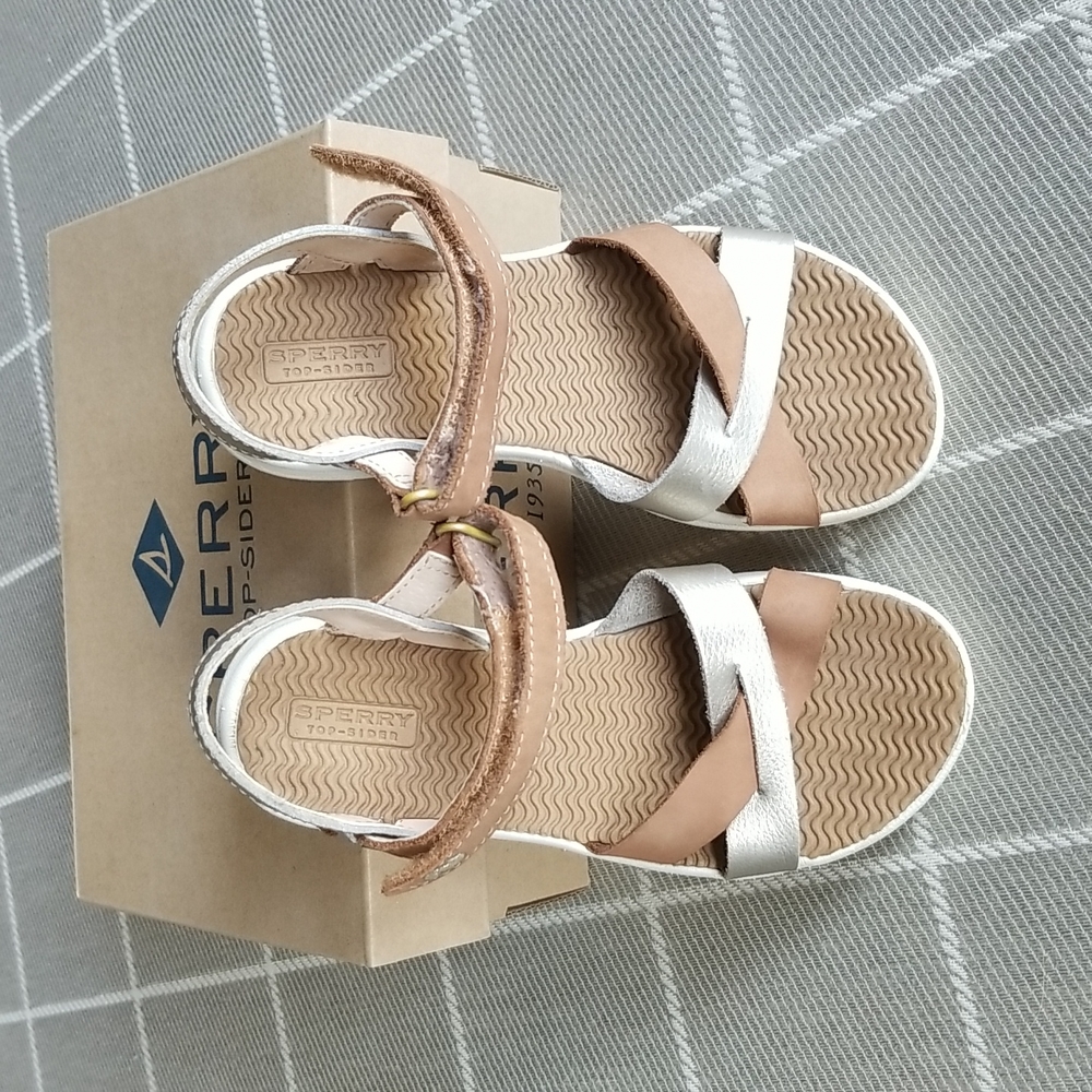 Girls Sperry Leather Sandals